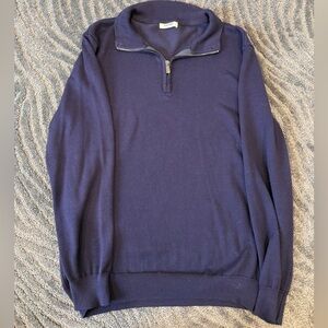 Men’s navy sweater polo